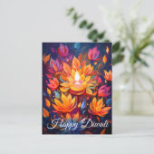 Radiant Festive Blogs Postkarte (Stehend Vorderseite)