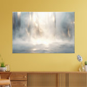 Radiant Field – Luminous Abstract Horizon Canvas W Leinwanddruck (Insitu (Wohnzimmer))