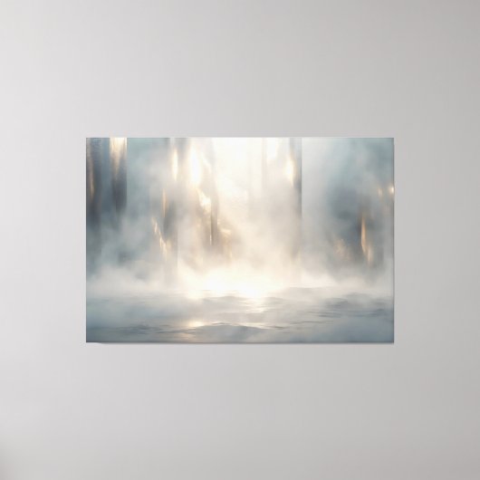 Radiant Field – Luminous Abstract Horizon Canvas W Leinwanddruck (Vorderseite)