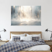 Radiant Field – Luminous Abstract Horizon Canvas W Leinwanddruck (Insitu (Schlafzimmer))