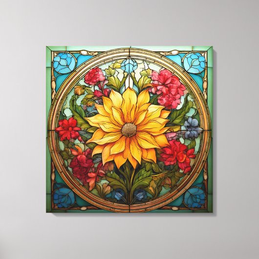 Radiant Florals Leinwanddruck (Vorderseite)