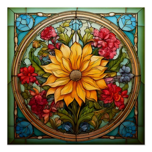 Radiant Florals Poster (Vorderseite)