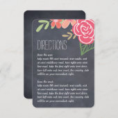 Radiant Florals Wedding Directors Cards Begleitkarte (Vorne/Hinten)