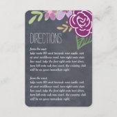 Radiant Florals Wedding Directors Cards Begleitkarte (Vorderseite)