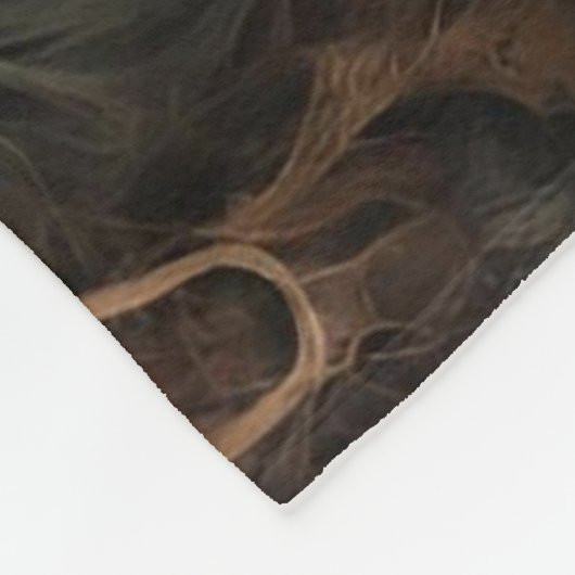 Radiant Fractal Flower Fleecedecke (Ecke)