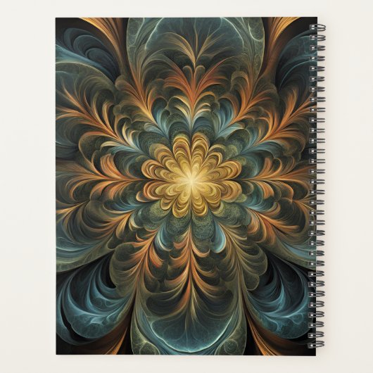 Radiant Fractal Flower Planer (Rückseite)