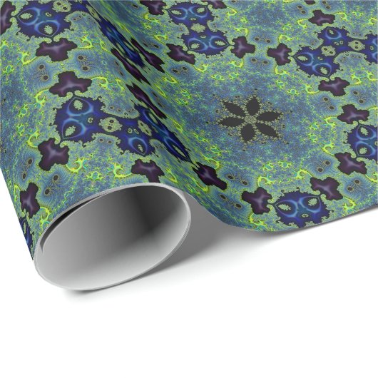 Radiant Fractal Symphony Geschenkpapier (Rolleneckpunkt)
