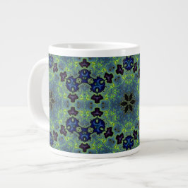 Radiant Fractal Symphony Jumbo-Tasse