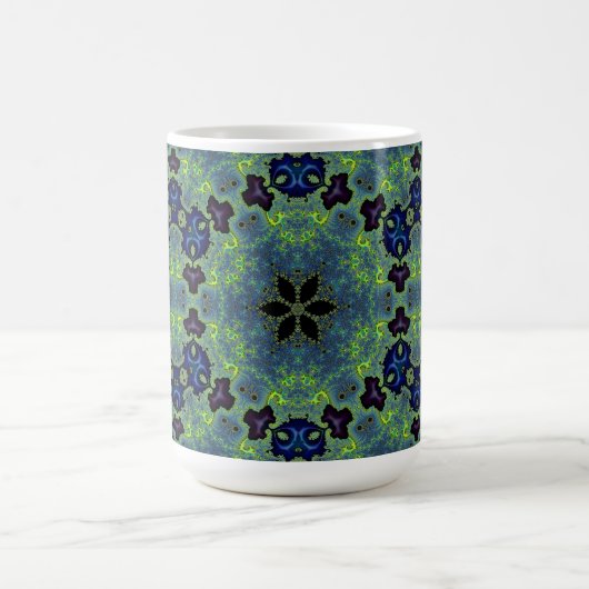 Radiant Fractal Symphony Kaffeetasse (Mittel)