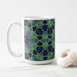 Radiant Fractal Symphony Kaffeetasse