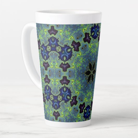 Radiant Fractal Symphony Milchtasse (Linke Ecke)
