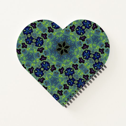 Radiant Fractal Symphony Notizblock (Rückseite)