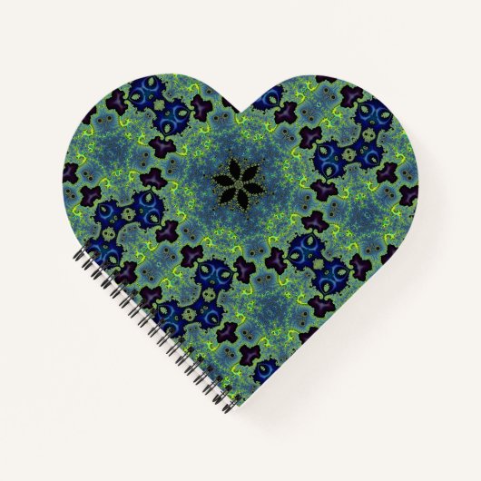 Radiant Fractal Symphony Notizblock (Vorderseite)