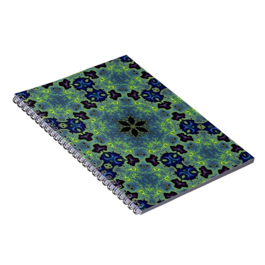 Radiant Fractal Symphony Notizblock (Rechte Seite)