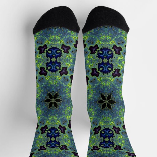 Radiant Fractal Symphony Socken (Oben)