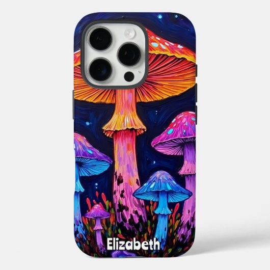 Radiant Fungi Night Case-Mate iPhone Hülle (Rückseite)