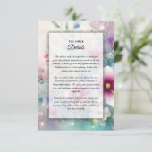 Radiant funkelnde Frühlingsblüten Begleitkarte (Stehend Vorderseite)