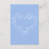 Radiant funkelnde Frühlingsblüten Begleitkarte (Rückseite)