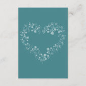 Radiant funkelnde Frühlingsblüten Begleitkarte (Rückseite)