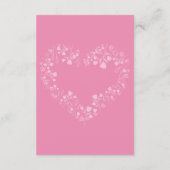 Radiant funkelnde Frühlingsblüten Begleitkarte (Rückseite)