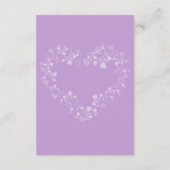 Radiant funkelnde Frühlingsblüten Begleitkarte (Rückseite)