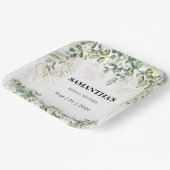 Radiant Garden: goldberührtes Brautparty Pappteller (Gewinkelt)