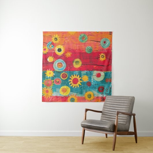 Radiant Garden Wandteppich (Beispiel (Horizontal))