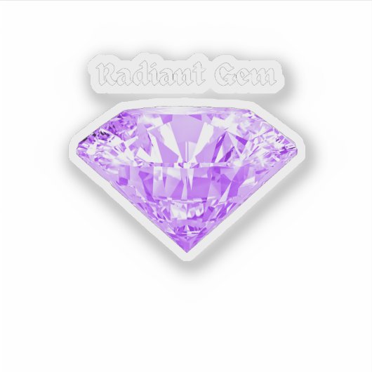 Radiant Gem Aufkleber (Vorderseite)