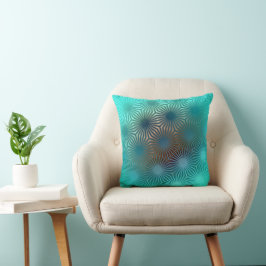 Radiant Geometric Bloom Kissen