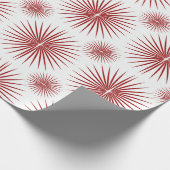 Radiant glitzernde rote Sternexplosion Geschenkpapier (Ecke)
