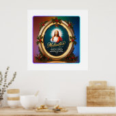 Radiant Glory: Die Freude an Weihnachten und Erlös Poster (Küche)