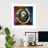 Radiant Glory: Die Freude an Weihnachten und Erlös Poster (Heimbüro)