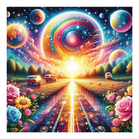 Radiant Glow Large 5D DIY Diamant Painting Kit Fotodruck (Vorne)