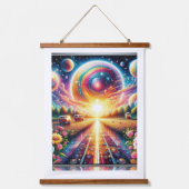 Radiant Glow Large 5D DIY Diamant Painting Kit Wandteppich Mit Holzrahmen (Vorderseite)