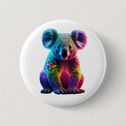 Radiant Glows Koala Button (Vorderseite)
