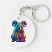 Radiant Glows Koala Schlüsselanhänger (Rückseite)