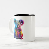Radiant Glows Koala Zweifarbige Tasse (Vorderseite Links)