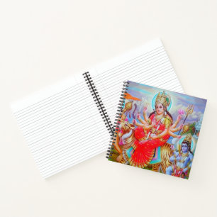 Radiant Goddess Durga Ji Painting Notizblock
