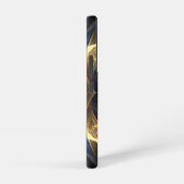 Radiant Gold Blue Fraktal Phone Case Samsung Galaxy Hülle (Rechte Seite)