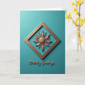 Radiant Gold Emblem Karte (Gelbe Blume)