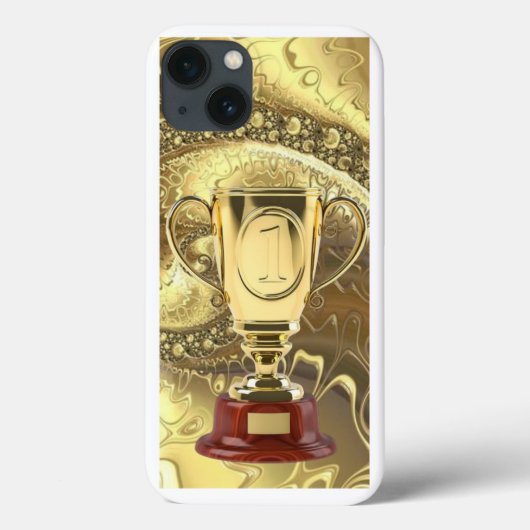 Radiant Gold: Premium Cover für iPhone 13 (Rückseite)