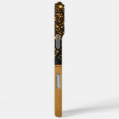 Radiant Gold Sparkle (Glitzer-Leder) Case-Mate iPhone Hülle (Rückseite / Rechts)