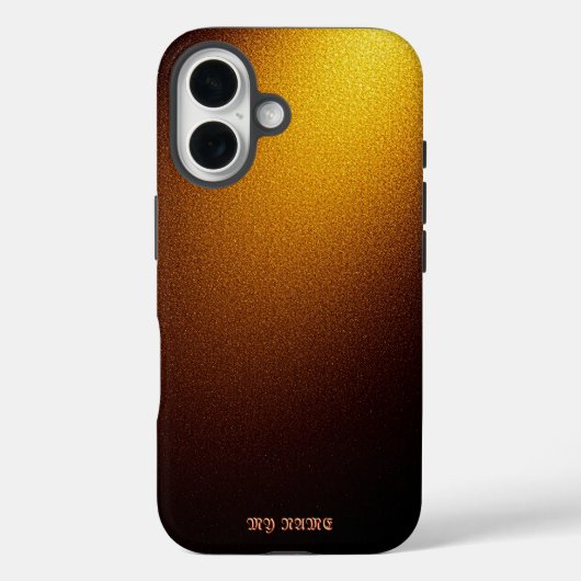 Radiant Golden Glitzer Texture Case-Mate iPhone Hülle (Rückseite)