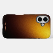 Radiant Golden Glitzer Texture Case-Mate iPhone Hülle (Rückseite (Horizontal))