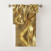 Radiant Golden Pattern Badhandtuch Set (Insitu)