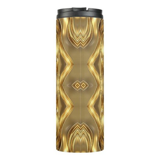 Radiant Golden Pattern Thermosbecher (Rückseite)