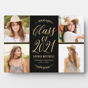 Radiant Grad EDITABLE FARBE Abschluss Plaque Fotoplatte