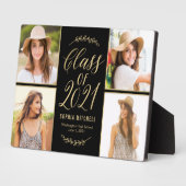 Radiant Grad EDITABLE FARBE Abschluss Plaque Fotoplatte (Seite)