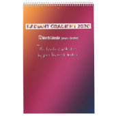 Radiant Gradient 2020 Calendar Kalender (Titelbild)