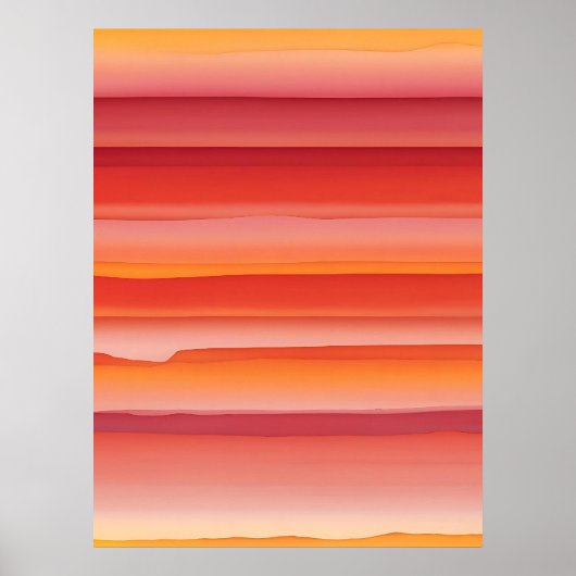 Radiant Gradient - Intensive Farbwandlungskunst Poster (Vorne)